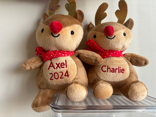 Christmas Santa and Reindeer Toys With Names